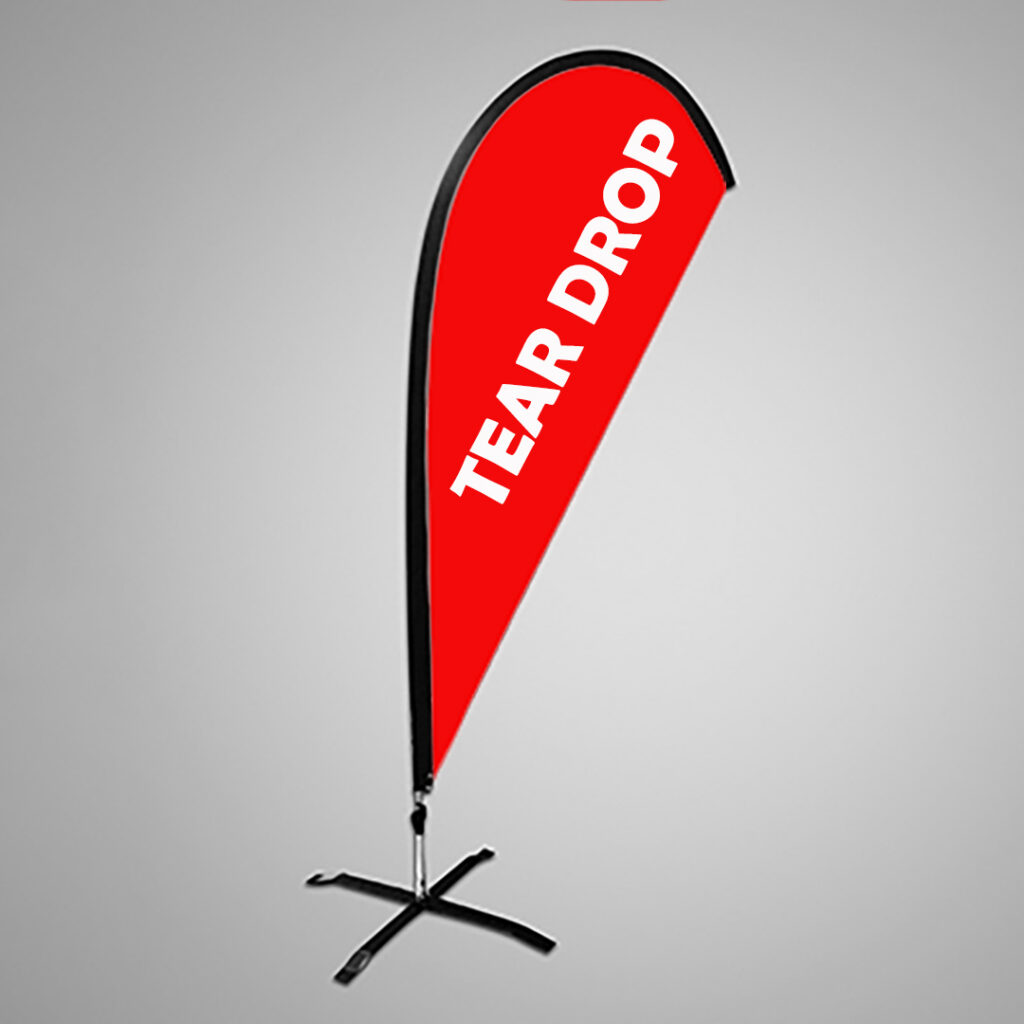Premium teardrop flag print express